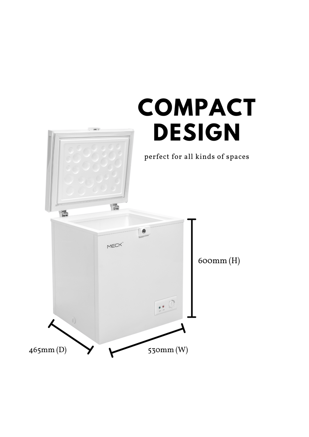 Chest Freezer 80L MFZ 60R6 Meck Marketing